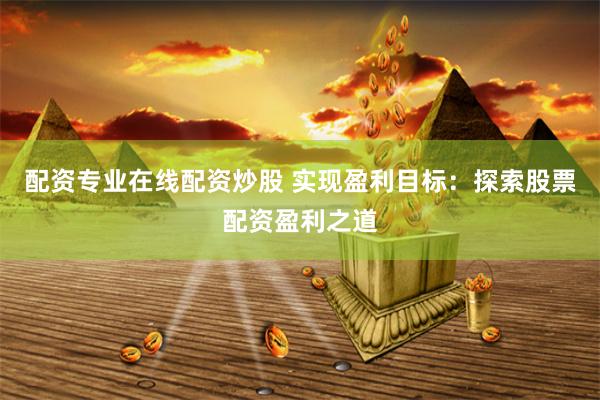 配资专业在线配资炒股 实现盈利目标:探索股票配资盈利之道